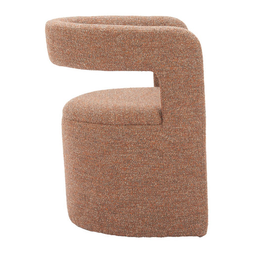 Zuo Modern Atria Accent Chair/Ottoman, Tawny Brown