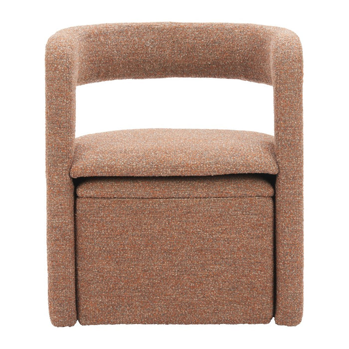 Zuo Modern Atria Accent Chair/Ottoman, Tawny Brown
