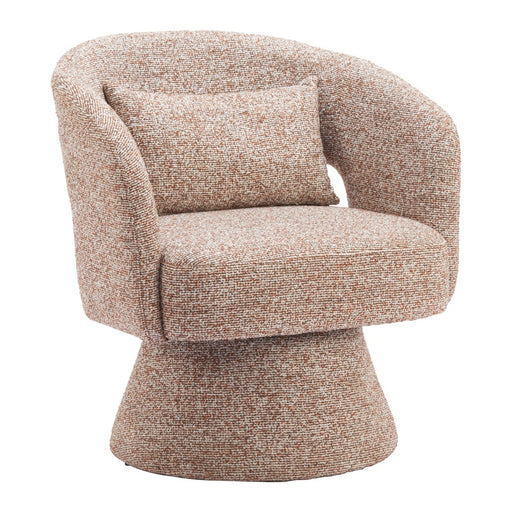 Zuo Modern Liva Swivel Chair, Frosty Brown - 110849