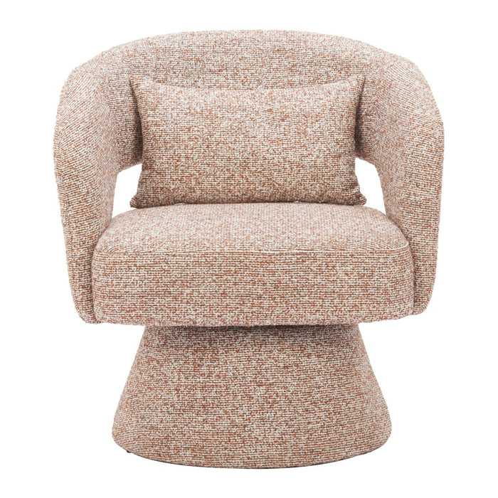 Zuo Modern Liva Swivel Chair, Frosty Brown