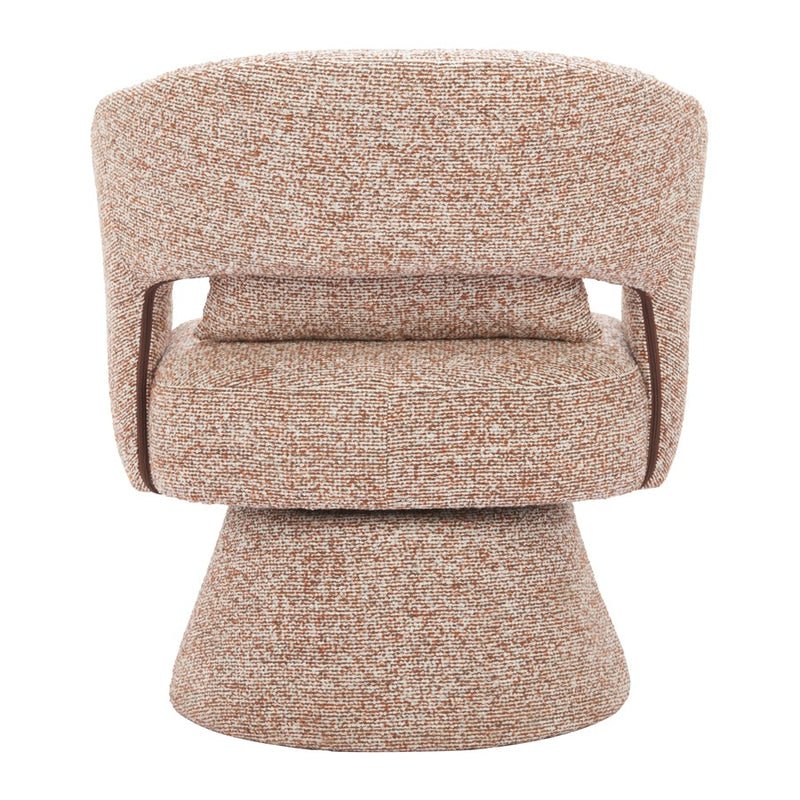 Zuo Modern Liva Swivel Chair, Frosty Brown