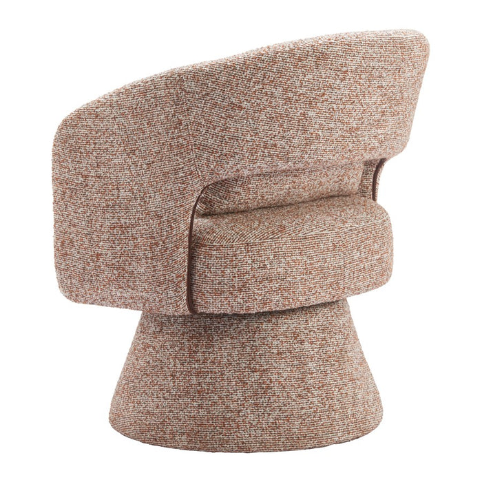 Zuo Modern Liva Swivel Chair, Frosty Brown