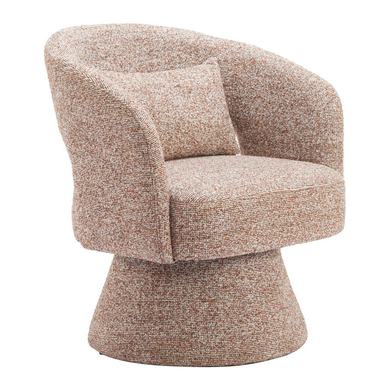 Zuo Modern Liva Swivel Chair, Frosty Brown