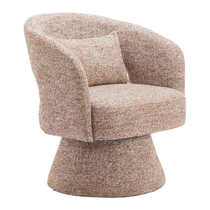 Zuo Modern Liva Swivel Chair, Frosty Brown