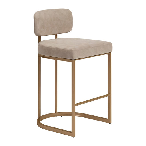 Zuo Modern Velar Counter Stool/Set of 2, Beige - 110850