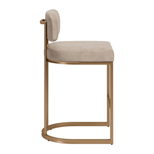 Zuo Modern Velar Counter Stool/Set of 2, Beige