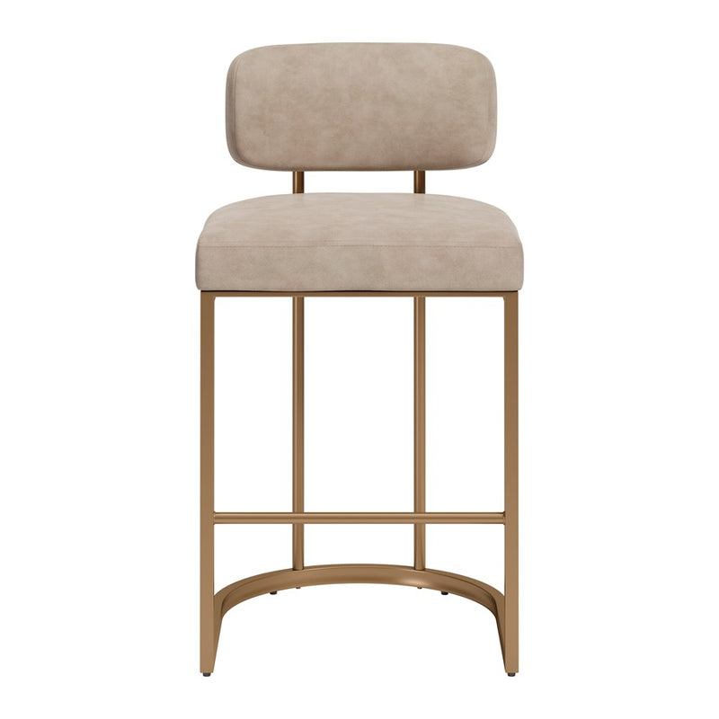 Zuo Modern Velar Counter Stool/Set of 2, Beige