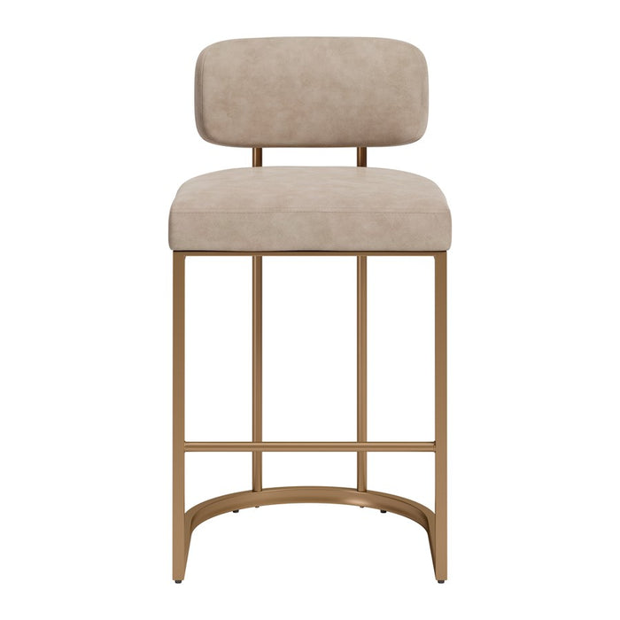 Zuo Modern Velar Counter Stool/Set of 2, Beige