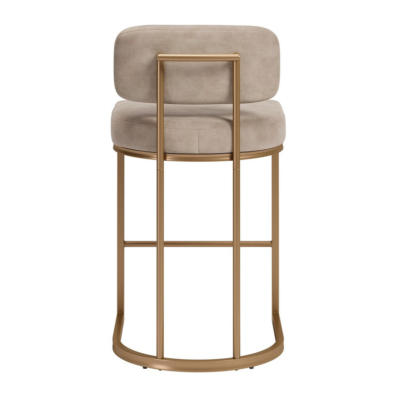 Zuo Modern Velar Counter Stool/Set of 2, Beige