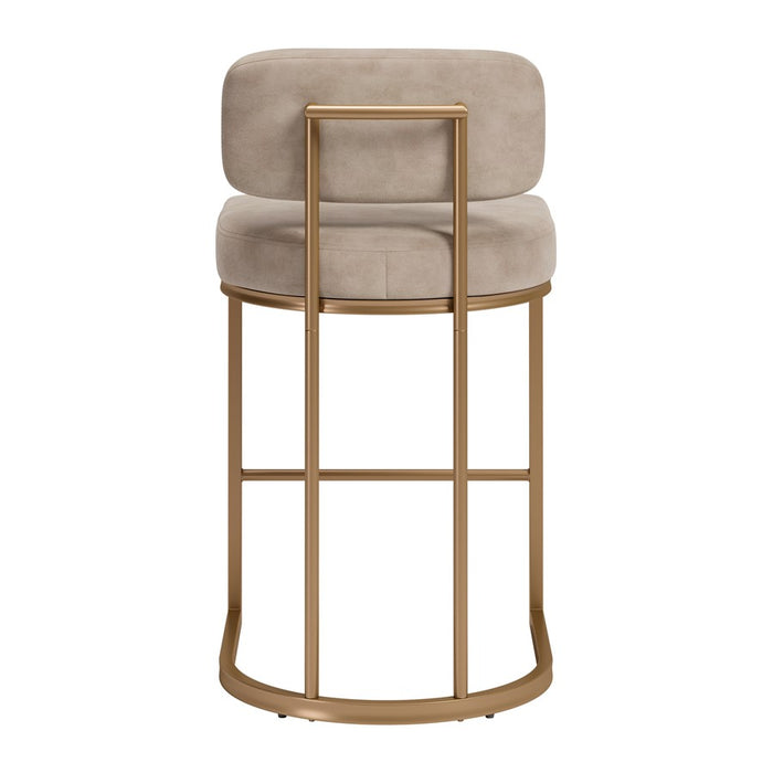 Zuo Modern Velar Counter Stool/Set of 2, Beige