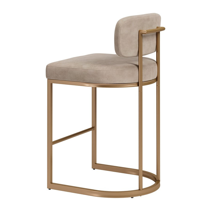 Zuo Modern Velar Counter Stool/Set of 2, Beige
