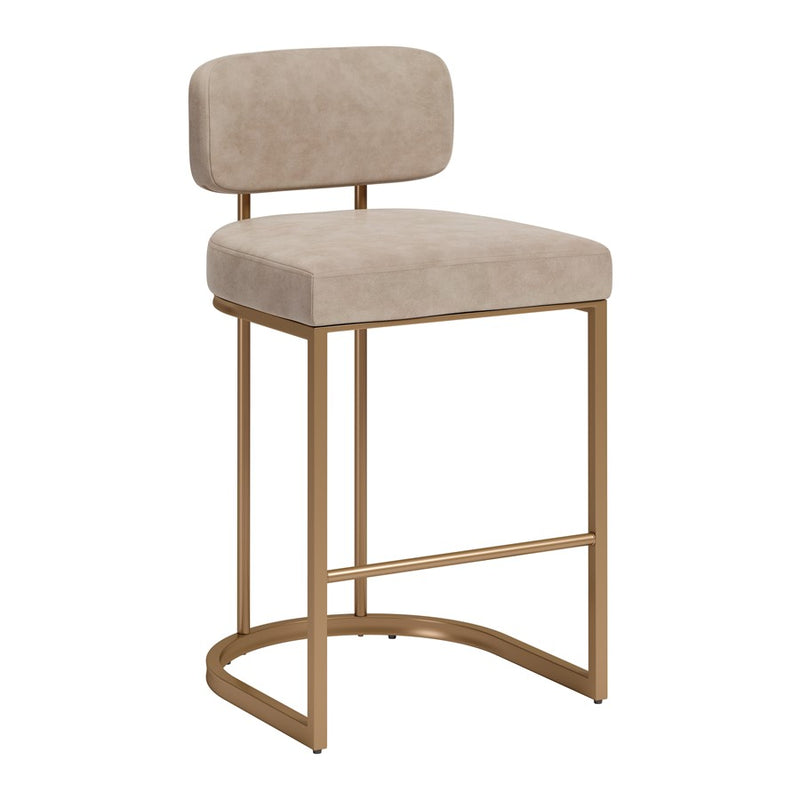 Zuo Modern Velar Counter Stool/Set of 2, Beige