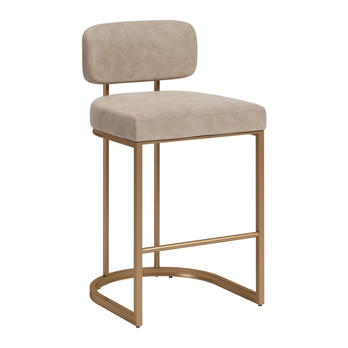Zuo Modern Velar Counter Stool/Set of 2, Beige