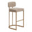 Zuo Modern Velar BarStool/Set of 2, Beige - 110851