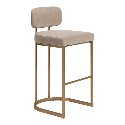 Zuo Modern Velar BarStool/Set of 2, Beige - 110851