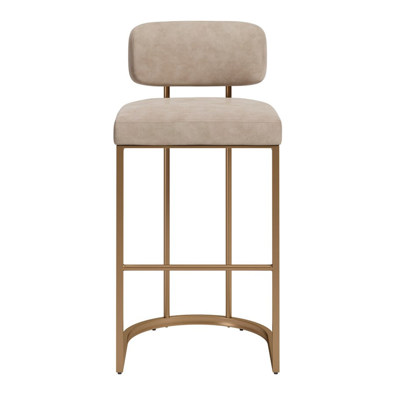 Zuo Modern Velar BarStool/Set of 2, Beige