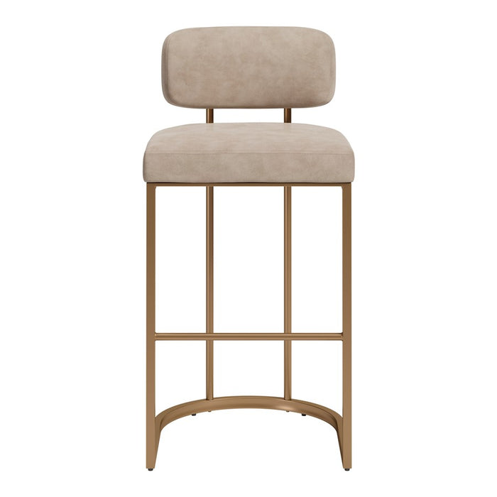 Zuo Modern Velar BarStool/Set of 2, Beige
