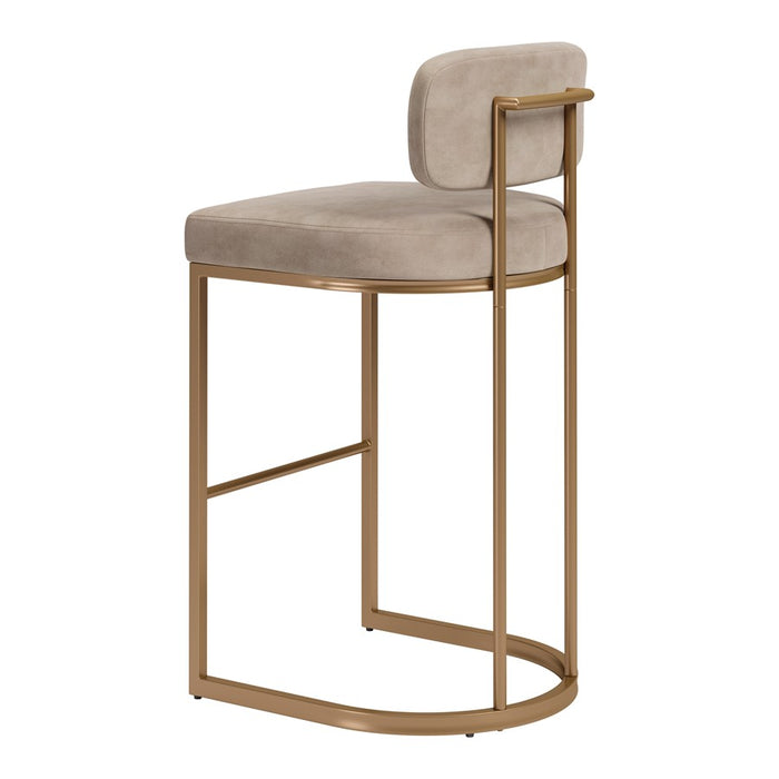 Zuo Modern Velar BarStool/Set of 2, Beige