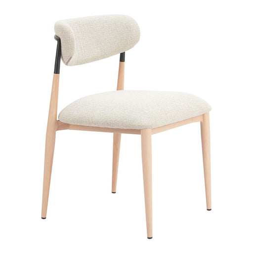 Zuo Modern Equinox Armless Dining Chair/Set of 2, Oyster Gray/Natural - 110852