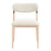 Zuo Modern Equinox Armless Dining Chair, Set of 2, Oyster Gray/Natural