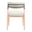 Zuo Modern Equinox Armless Dining Chair, Set of 2, Oyster Gray/Natural
