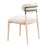 Zuo Modern Equinox Armless Dining Chair, Set of 2, Oyster Gray/Natural