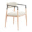Zuo Modern Equinox Dining Chair, Oyster Gray/Natural - 110853
