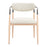 Zuo Modern Equinox Dining Chair, Oyster Gray/Natural