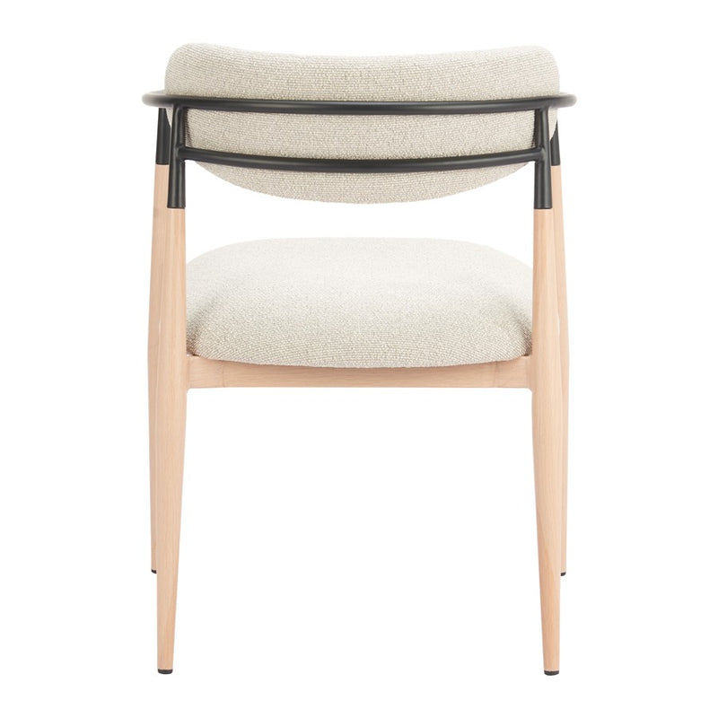 Zuo Modern Equinox Dining Chair, Oyster Gray/Natural