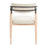 Zuo Modern Equinox Dining Chair, Oyster Gray/Natural