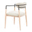 Zuo Modern Equinox Dining Chair, Oyster Gray/Natural