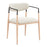 Zuo Modern Equinox Dining Chair, Oyster Gray/Natural