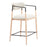 Zuo Modern Equinox Counter Stool, Oyster Gray/Natural - 110854
