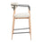Zuo Modern Equinox Counter Stool, Oyster Gray/Natural