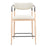 Zuo Modern Equinox Counter Stool, Oyster Gray/Natural