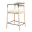 Zuo Modern Equinox Counter Stool, Oyster Gray/Natural