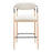 Zuo Modern Equinox BarStool, Oyster Gray/Natural