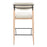 Zuo Modern Equinox BarStool, Oyster Gray/Natural