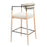 Zuo Modern Equinox BarStool, Oyster Gray/Natural