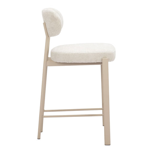 Zuo Modern Aurea Counter Stool/Set of 2, Light Gray