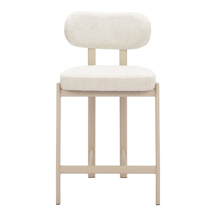 Zuo Modern Aurea Counter Stool/Set of 2, Light Gray