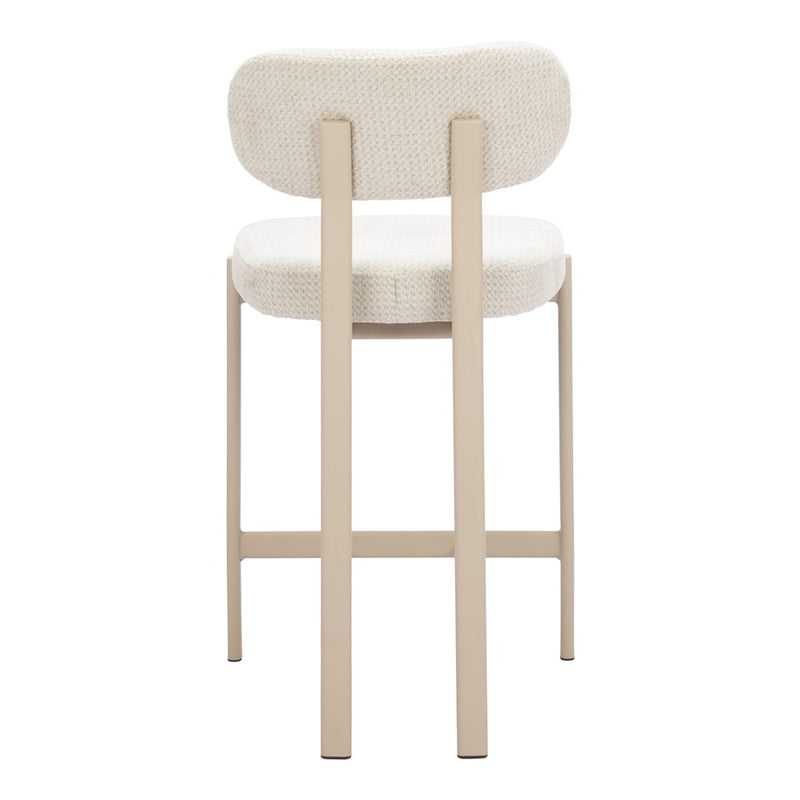 Zuo Modern Aurea Counter Stool/Set of 2, Light Gray