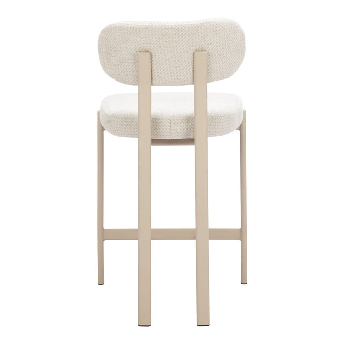 Zuo Modern Aurea Counter Stool/Set of 2, Light Gray