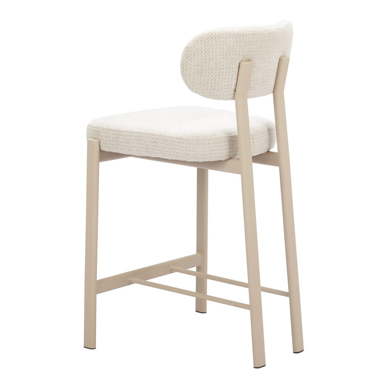 Zuo Modern Aurea Counter Stool/Set of 2, Light Gray