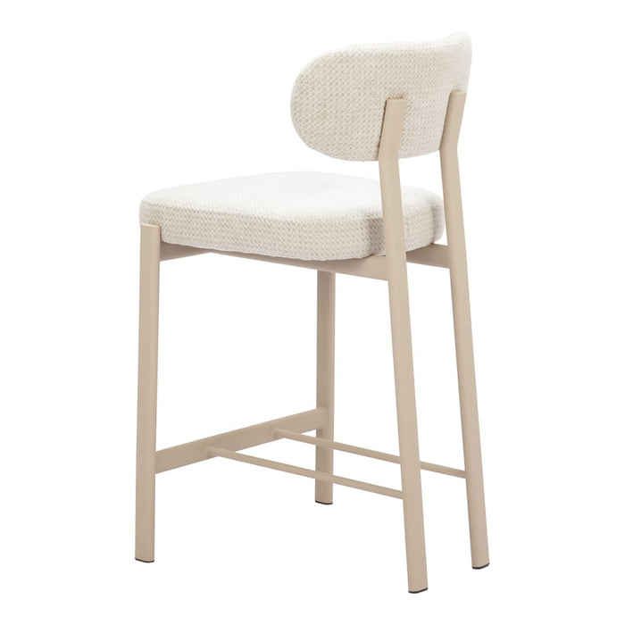 Zuo Modern Aurea Counter Stool/Set of 2, Light Gray
