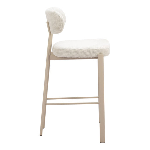 Zuo Modern Aurea BarStool/Set of 2, Light Gray