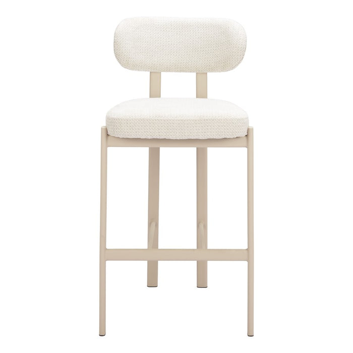 Zuo Modern Aurea BarStool/Set of 2, Light Gray