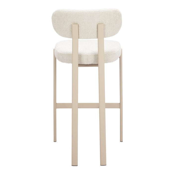 Zuo Modern Aurea BarStool/Set of 2, Light Gray