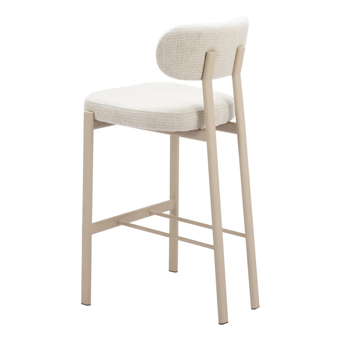 Zuo Modern Aurea BarStool/Set of 2, Light Gray