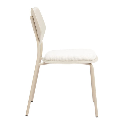 Zuo Modern Zeal Dining Chair, (Set of 4) Light Gray/Beige